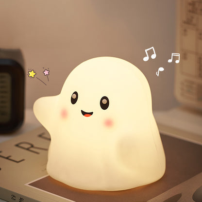 Squishy Silicone Cute Ghost LED Night Light - Perfect Gifts