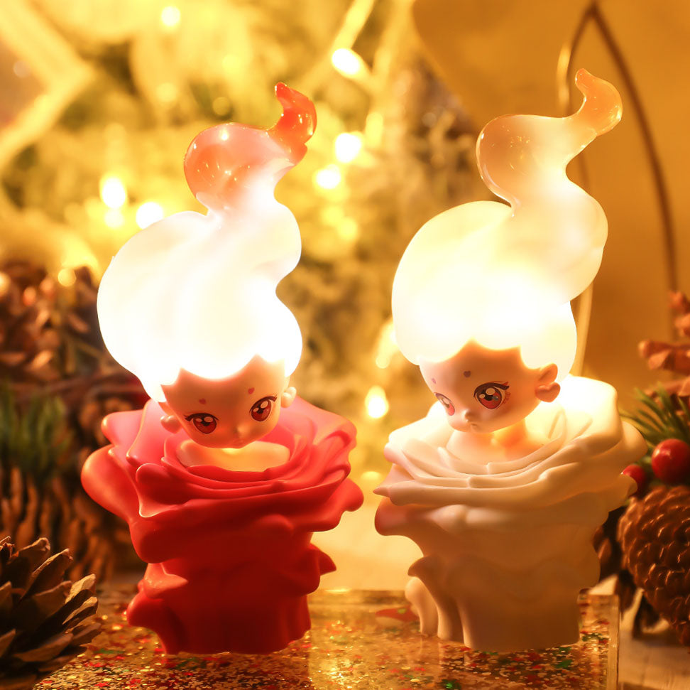 Squishy Silicone Candle Fairy LED Night Light - Perfect Gift for Kids and Girls