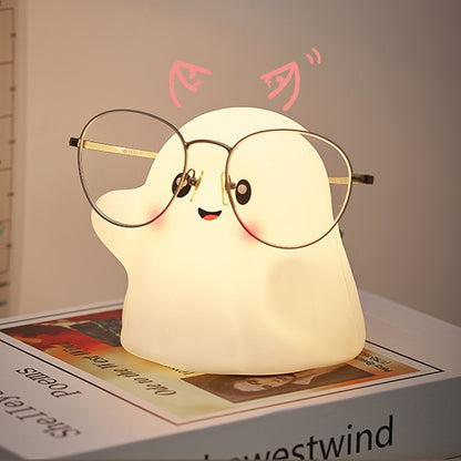 Squishy Silicone Cute Ghost LED Night Light - Perfect Gifts