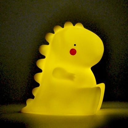 Veilleuse LED en silicone souple en forme de bébé dinosaure - Cadeau idéal pour les enfants et les filles