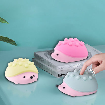 Squishy Silicone Hedgehog LED Night Light - Perfect Gift for Kids and Girls