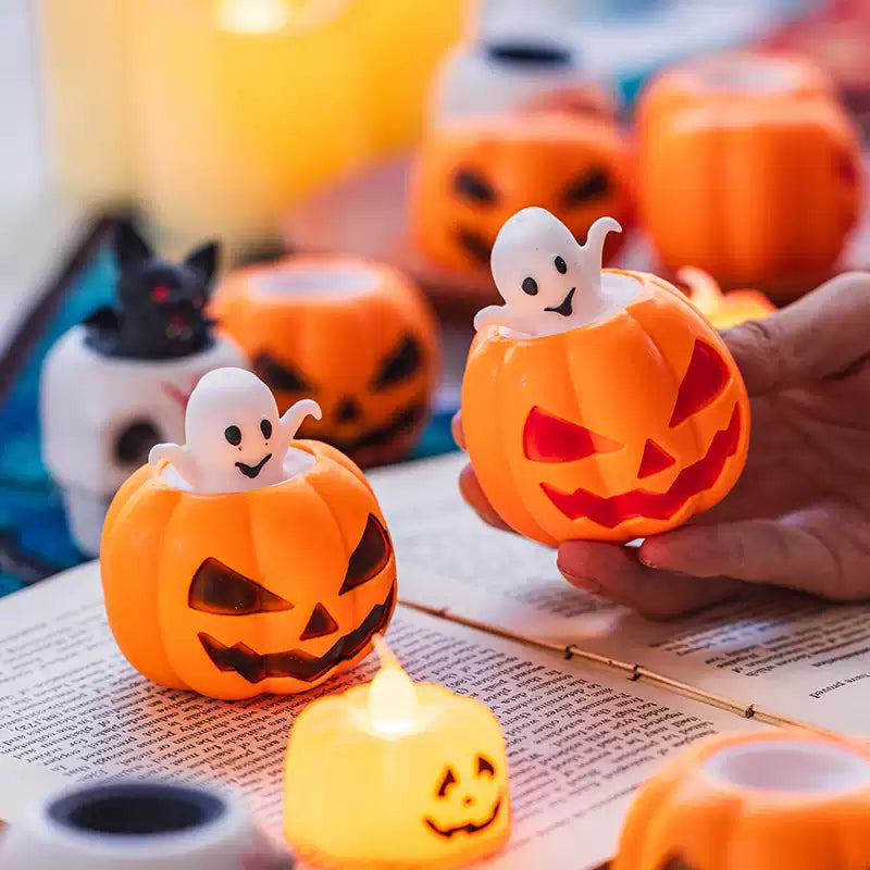 Quetschspielzeug mit Totenkopf-Kürbis zum Stressabbau – Perfektes Geschenk für Halloween