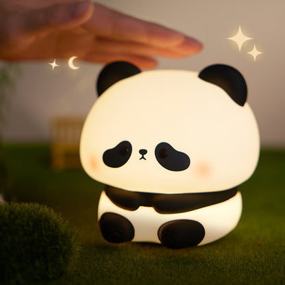 Veilleuse LED panda super adorable en silicone squishy - Cadeau idéal pour les enfants et les filles