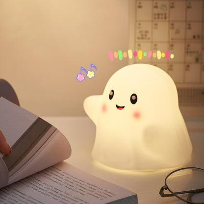 Squishy Silicone Cute Ghost LED Night Light - Perfect Gifts