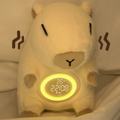 Cuddle Capybara Plush Alarm Clock Light – Perfect Gift for Kids and Girls