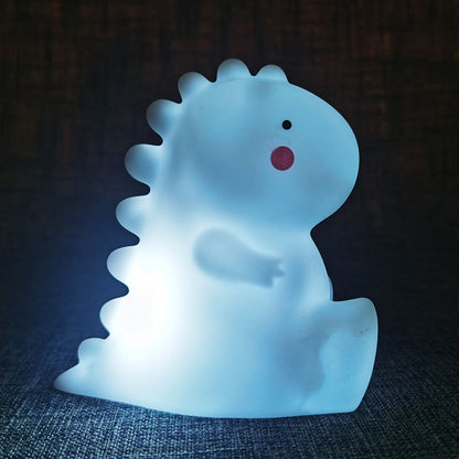 Veilleuse LED en silicone souple en forme de bébé dinosaure - Cadeau idéal pour les enfants et les filles