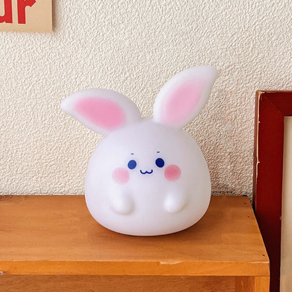 Squishy Silicone Mini Rabbit LED Lamp - Perfect Gift for Kids and Girls