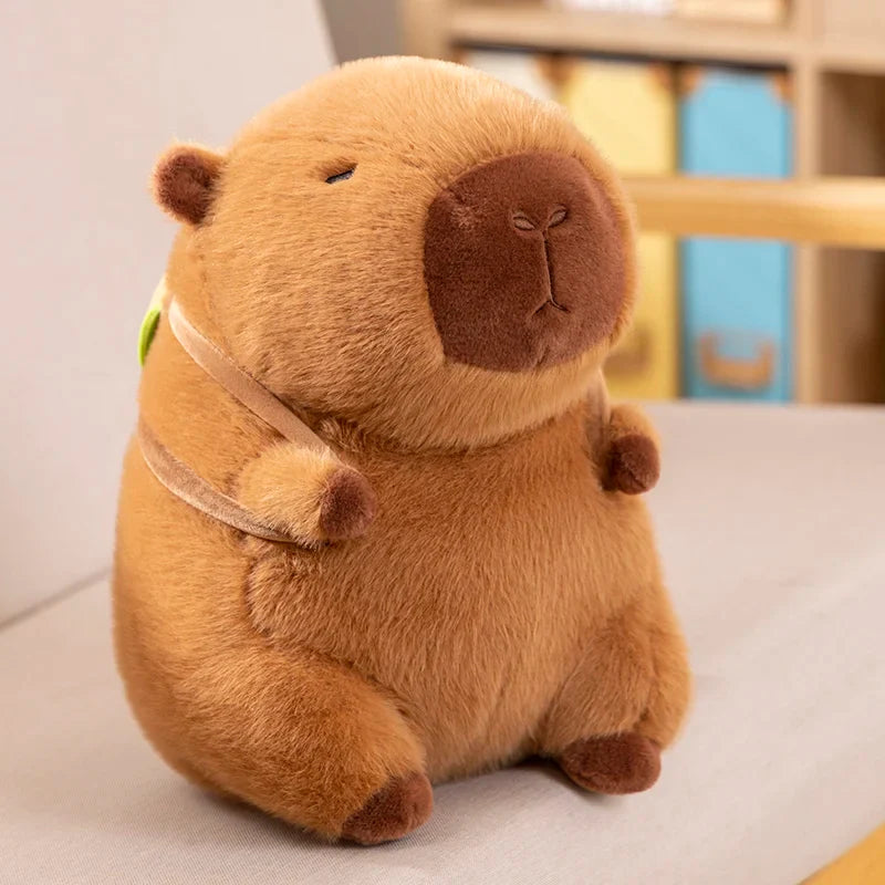 Peluches moelleuses Capybara Burger Bag | NOUVEAU 