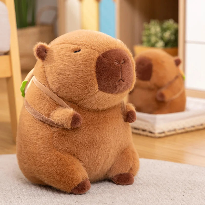 Peluches moelleuses Capybara Burger Bag | NOUVEAU 