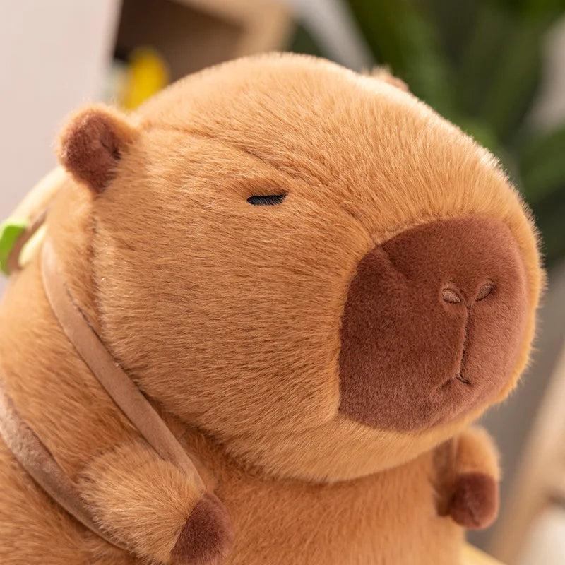 Peluches moelleuses Capybara Burger Bag | NOUVEAU 