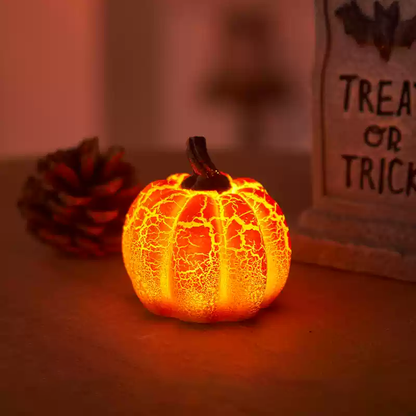 LED-Nachtlicht „Cracked Pumpkin“ – perfektes Geschenk für Kinder und Mädchen