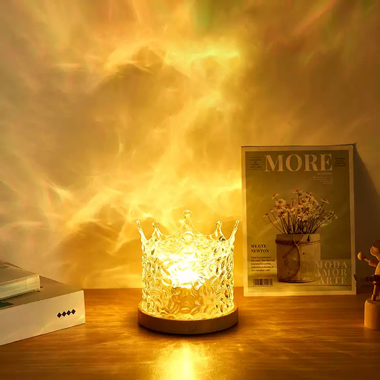 Crown Style Lamp Ocean Wave Projector Atmosphere Light