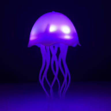 Squishy Silicone Jellyfish LED Night Light - Perfect Gift for Kids and Girls