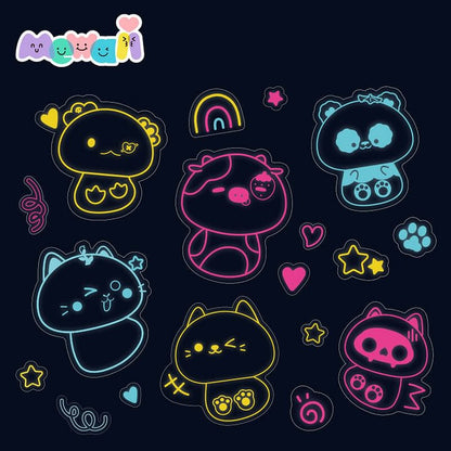 Sticker Adventure & Fluorescent Set-2pcs