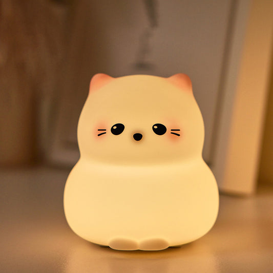 Cute Kitten Night Light Tap Lamp Best Gift For Baby and Girl