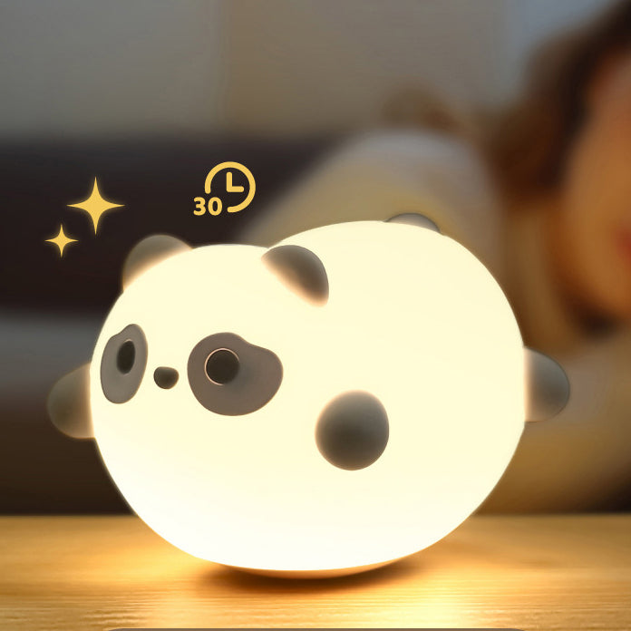 Squishy Silicone Wobble Panda LED Night Light - Perfect Gift for Kids and Girls