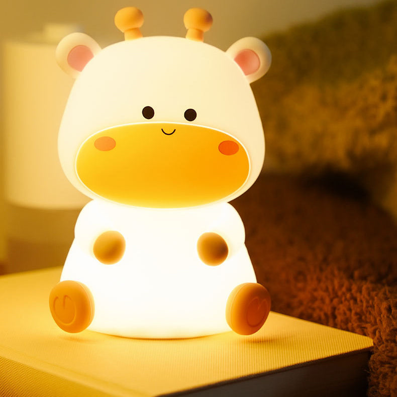 Squishy Silicone Deer LED Night Light - Perfect Gift for Kids and Girls