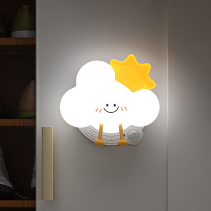 Veilleuse LED en silicone souple en forme de nuage royal - Cadeau idéal pour les enfants et les filles