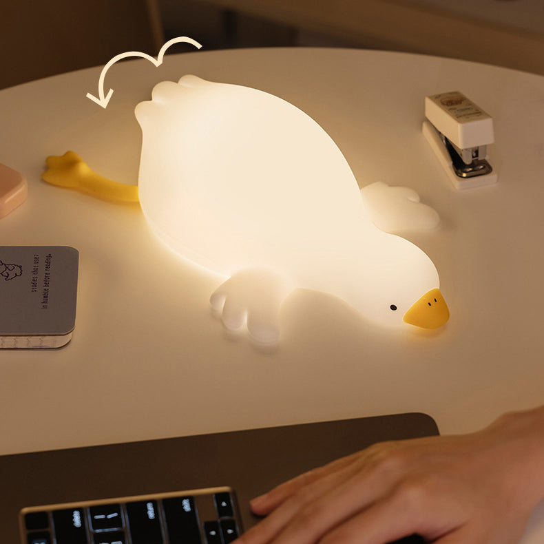 Lampe de nuit LED Big White Goose Tap Tap