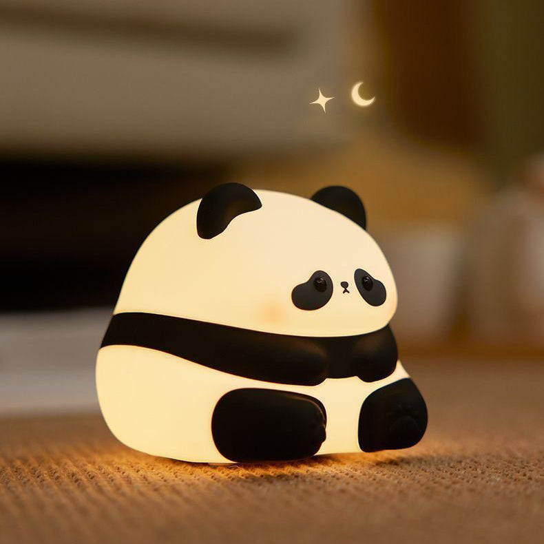 Veilleuse LED en silicone squishy en forme de panda charmant - Cadeau idéal pour les enfants et les filles