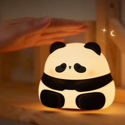 Veilleuse LED en silicone squishy en forme de panda charmant - Cadeau idéal pour les enfants et les filles