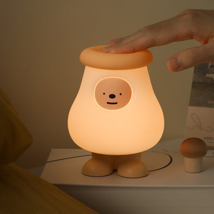 Veilleuse LED en silicone en forme de gros champignon - Cadeau idéal pour les enfants et les filles 