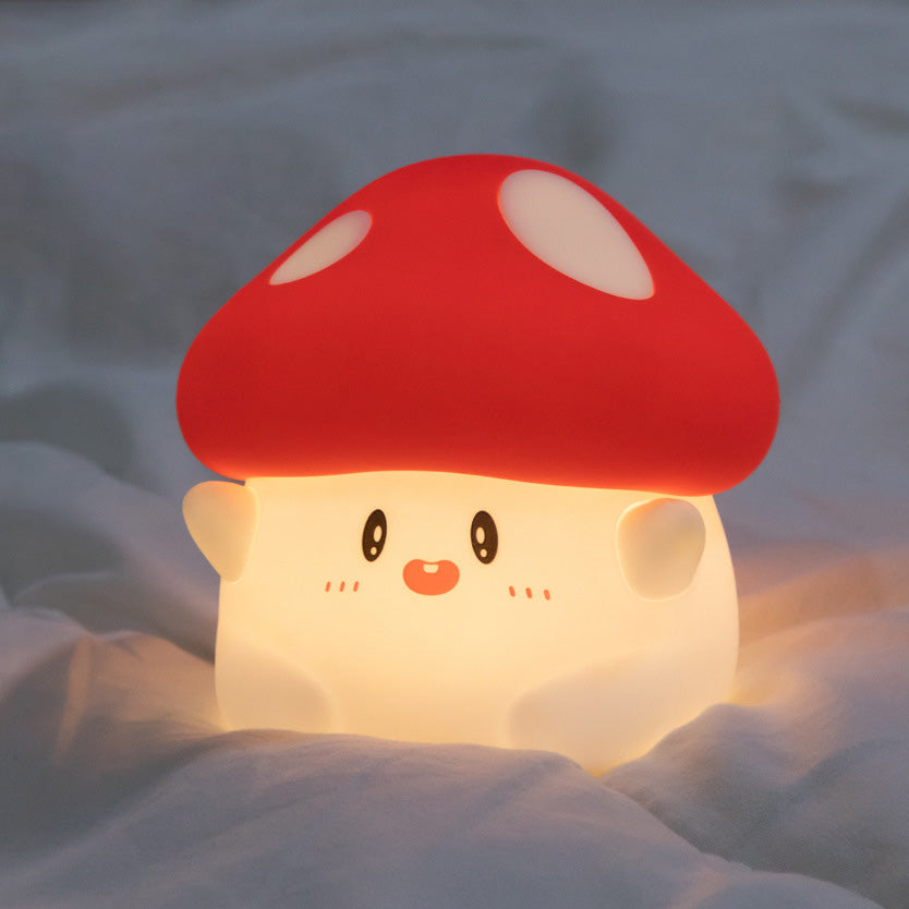 Veilleuse LED en silicone en forme de champignon - Cadeau idéal pour les enfants et les filles