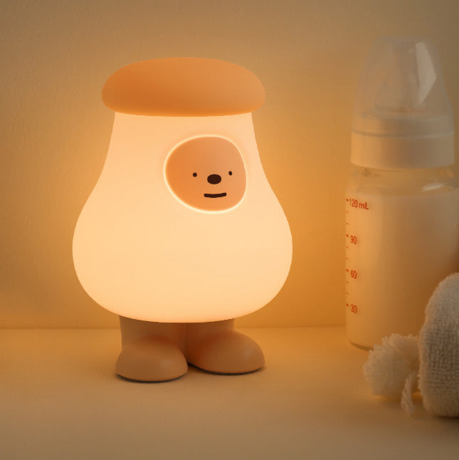 Veilleuse LED en silicone en forme de gros champignon - Cadeau idéal pour les enfants et les filles 