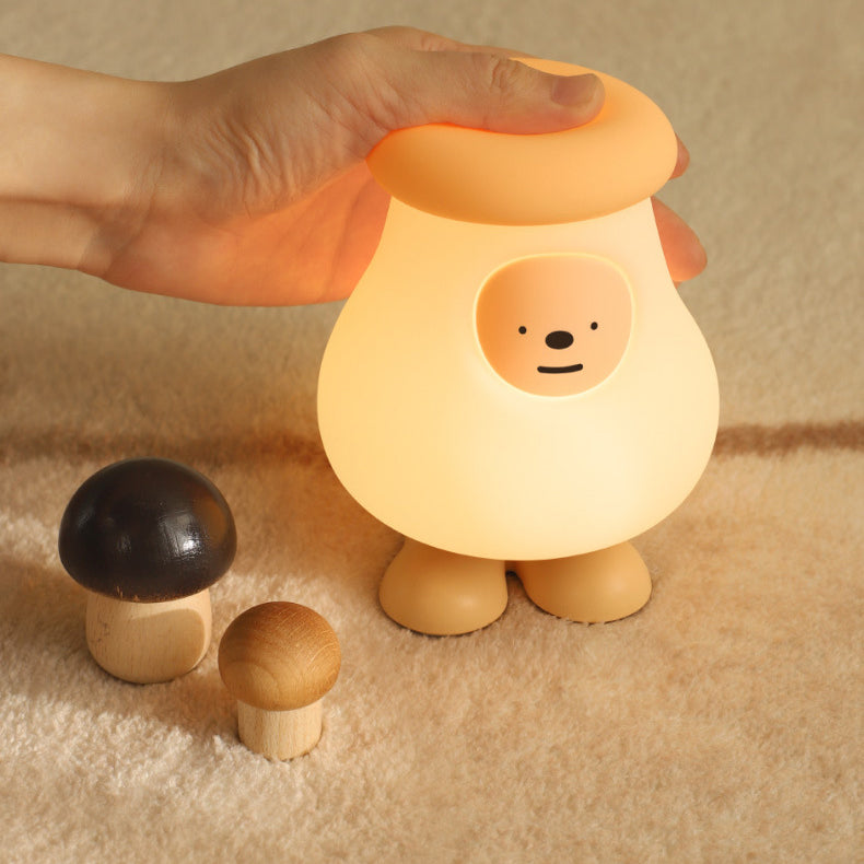 Veilleuse LED en silicone en forme de gros champignon - Cadeau idéal pour les enfants et les filles 