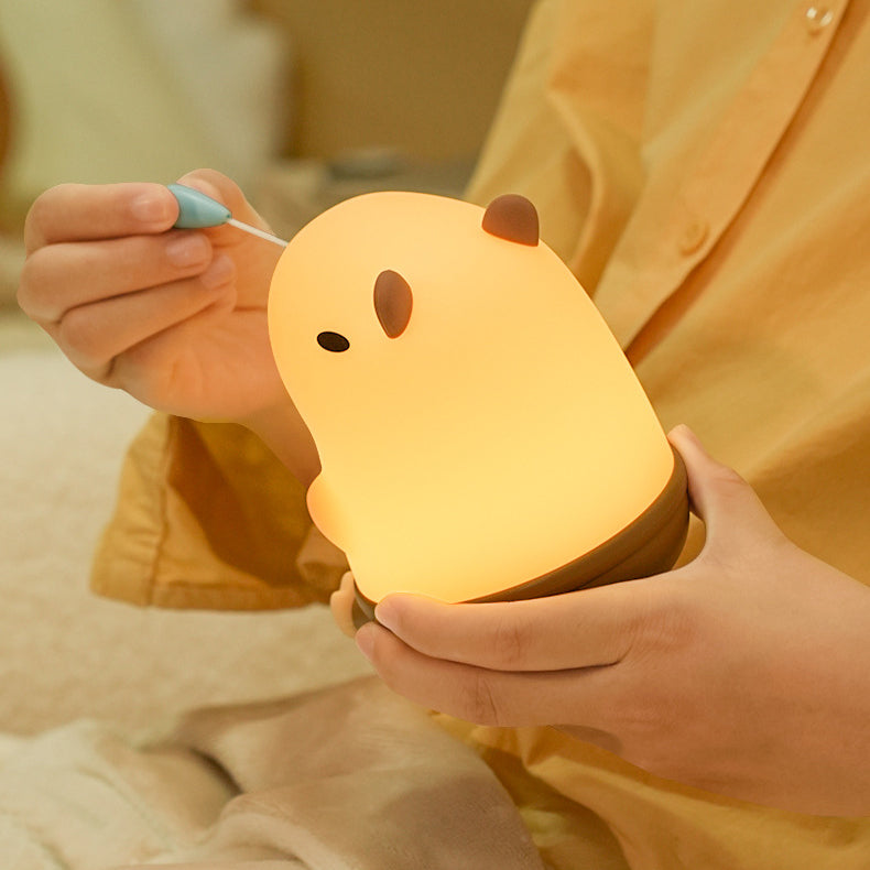 LED-Nachtlicht „Snotty Capybara“ – perfektes Geschenk für Kinder und Mädchen