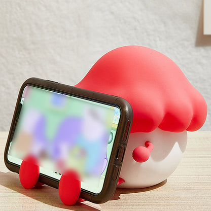 Mushroom Cute Night Light LED Squishy Silicone Tap Lamp Best Gift for Baby and Girl