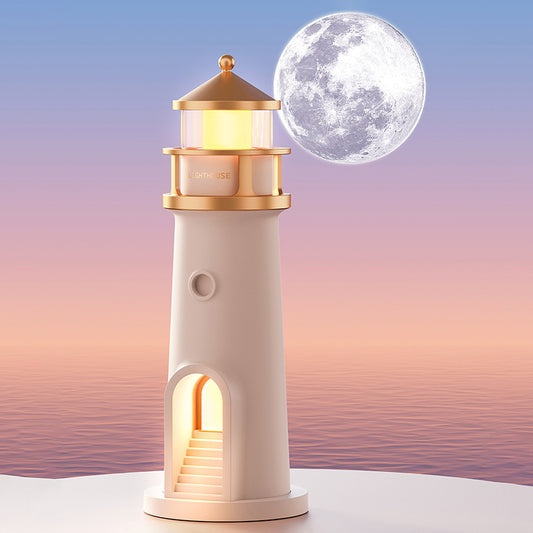 Lighthouse Speaker Bluetooth Lamp Moon Shadow Atmosphere Light Best Gift