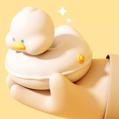 Swim Ring Duck Night Light LED Squishy Silicone Tap Lamp Best Gift for Baby and Girl