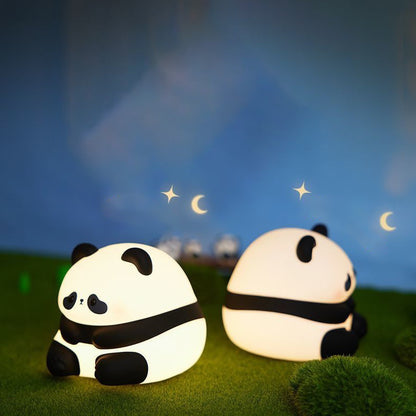 Veilleuse LED en silicone squishy en forme de panda charmant - Cadeau idéal pour les enfants et les filles