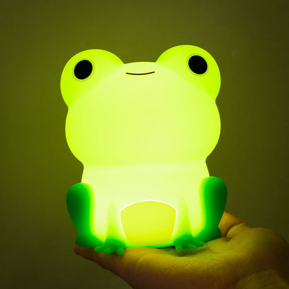 Squishy Silicone Peculiar Frog LED Night Light - Perfect Gift for Kids and Girls