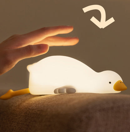 Lampe de nuit LED Big White Goose Tap Tap