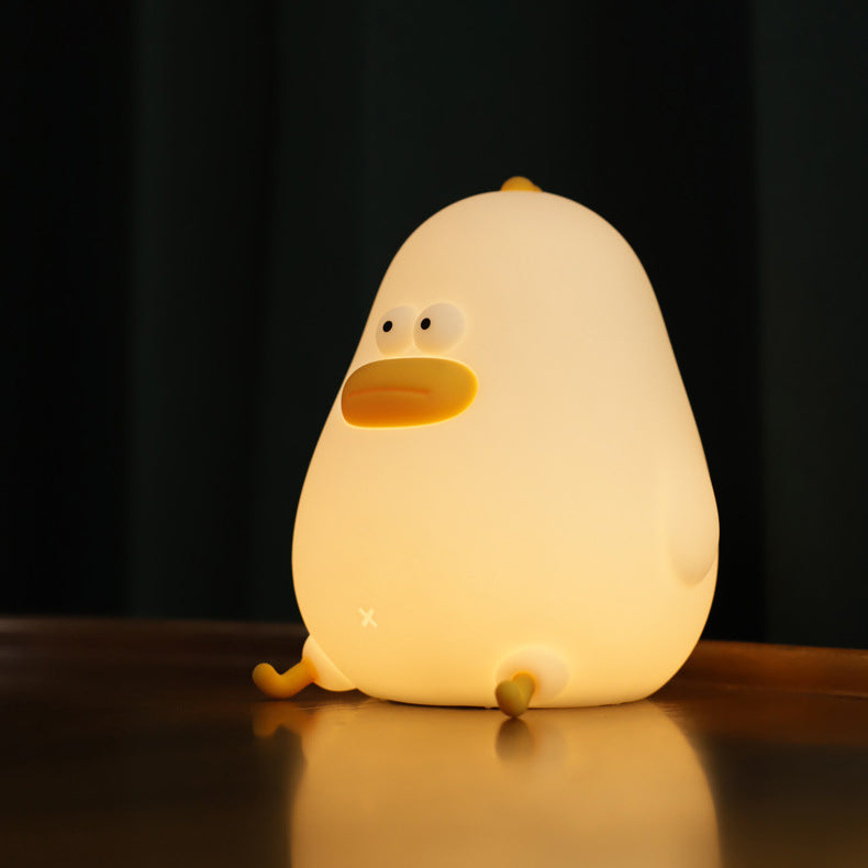 Squishy Silicone Chubby Chick LED Night Light - Perfect Gift for Kids and Girls