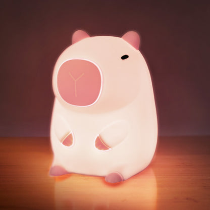 Limited💓 MeWaii® Pink Capybara Squishy Night Light - Perfect Gift for Kids and Girls