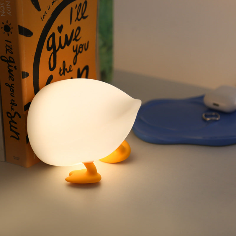 Squishy Silikon-Unterseite mit LED-Nachtlicht „Ente“ – perfektes Geschenk für Kinder und Mädchen