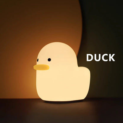 Veilleuse Canard Kawaii Mignon Pat Tap Light Sommeil