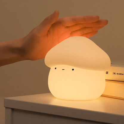 Mushroom LED Squishy Tap Tap Night Light Lamp