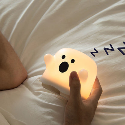 Halloween Ghost LED Squishy Tap Tap Night Light Lamp