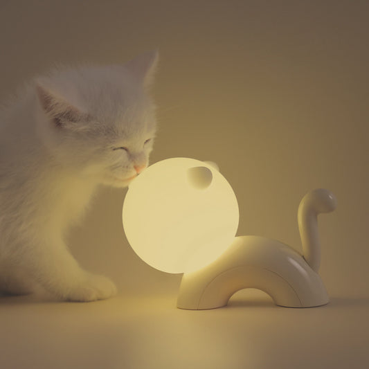 Miauen-Katzen-Nachtlicht, LED, matschig, Silikon, Wasserhahn-Lampe, bestes Geschenk für Baby und Mädchen