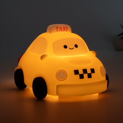 Squishy Silicone Taxi LED Night Light - Perfect Gift for Kids and Girls