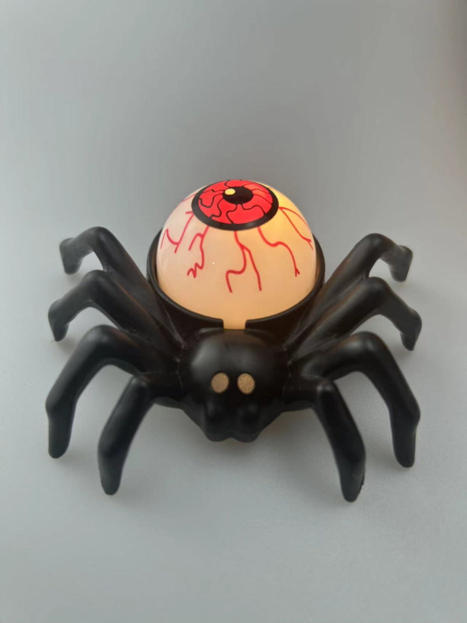 Electronic Candle Light Glowing Spider LED Night Light - Perfect Gift for Halloween