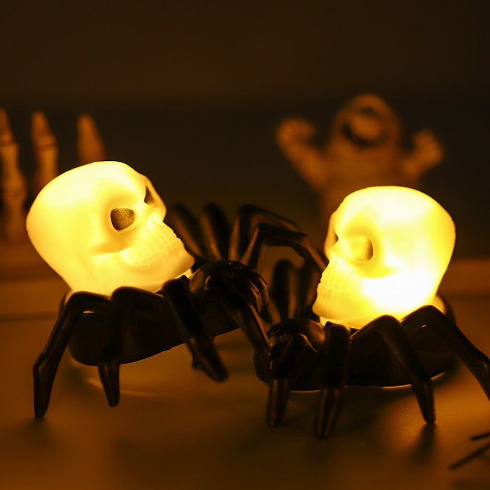 Electronic Candle Light Glowing Spider LED Night Light - Perfect Gift for Halloween