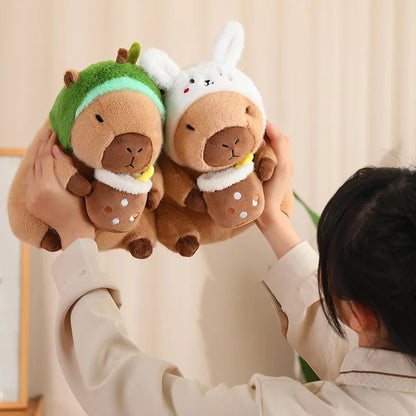 Cuteee Family Baby Kawaii Capybara Habillage Peluches | NOUVEAU 