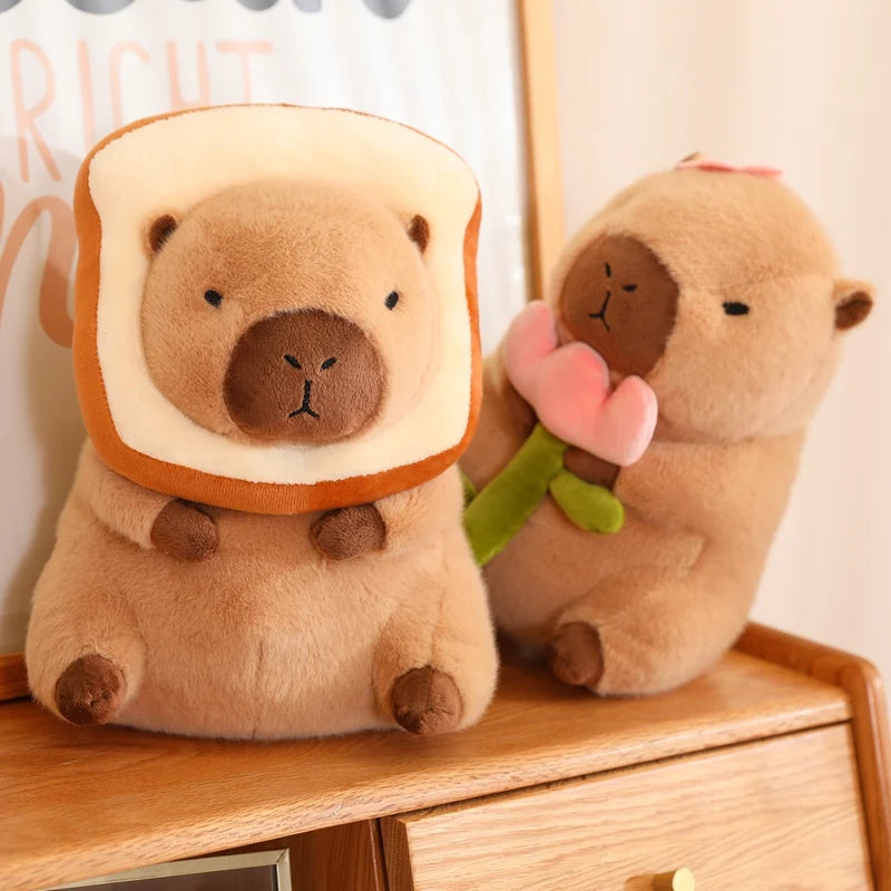 Cuteee Family Baby Kawaii Capybara Habillage Peluches | NOUVEAU 