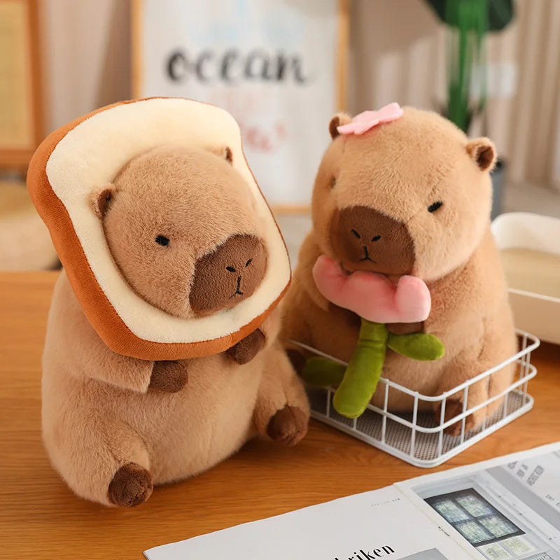 Cuteee Family Baby Kawaii Capybara Habillage Peluches | NOUVEAU 