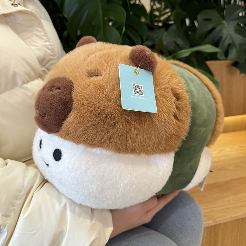 Frites et Sushi Capybara peluche jouet anniversaire oreiller cadeau Capybara poupée